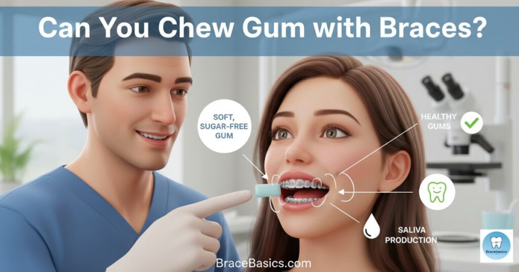 can-you-chew-gum-with-braces
