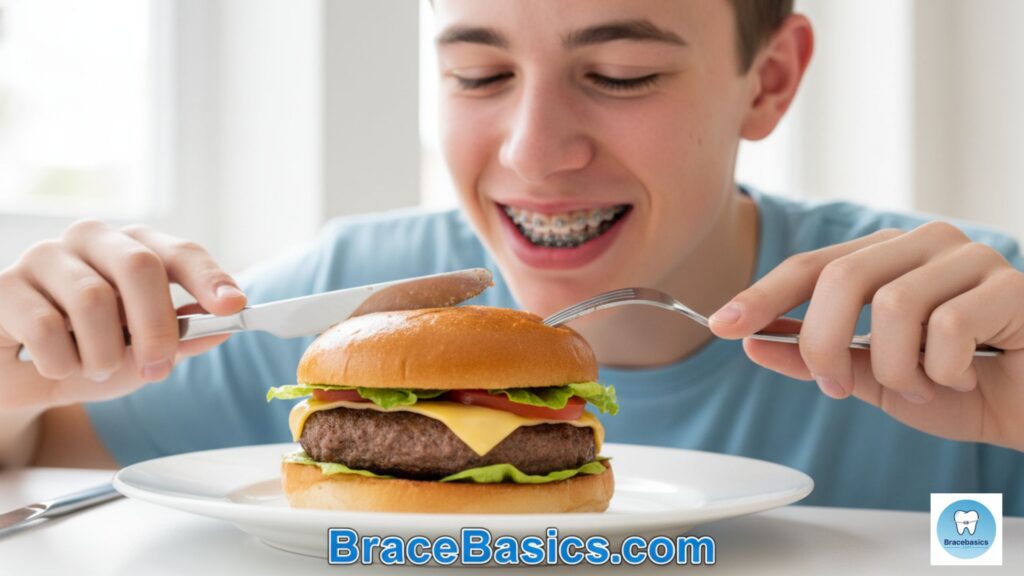 Can You Eat Burgers with Braces?