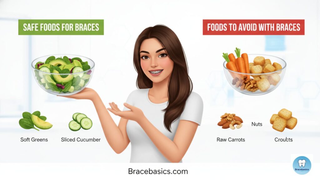 Can You Eat Salad with Braces?