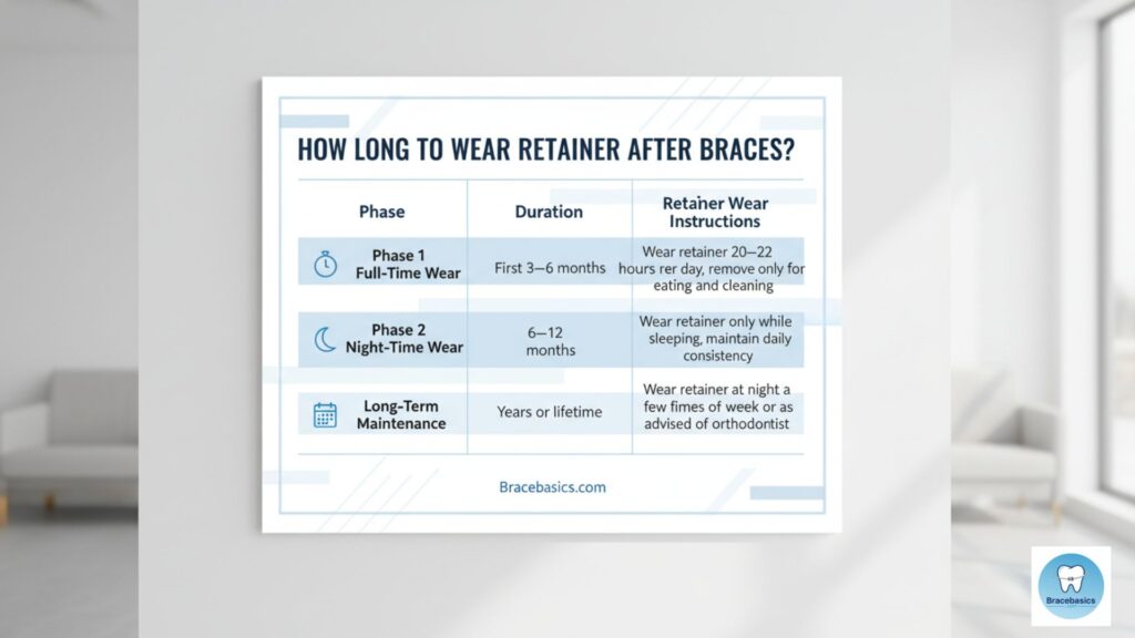 How Long to Wear Retainer After Braces? 